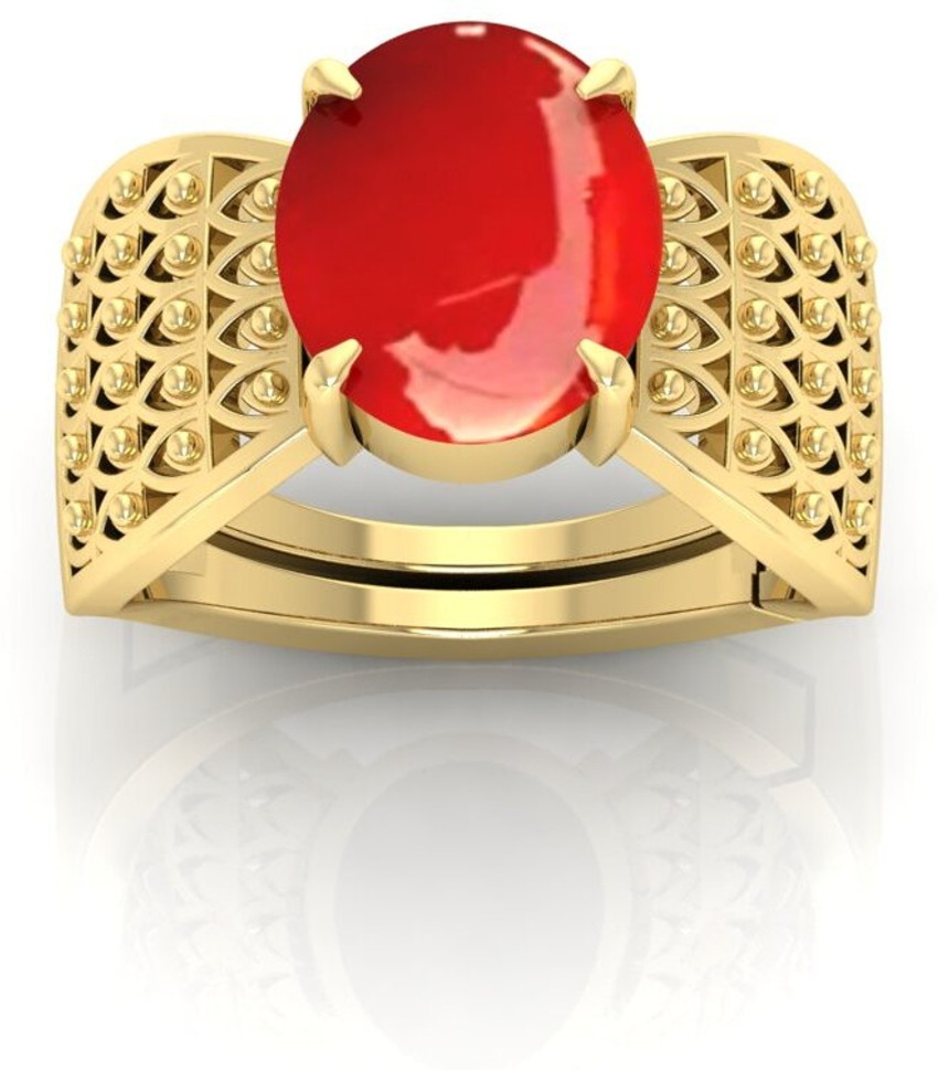 Moonga gold ring design store
