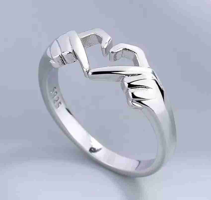 Silver ring discount love design