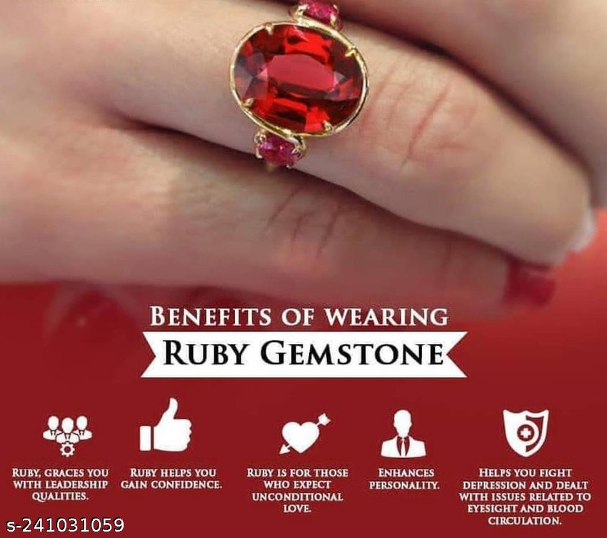 Ruby in gold ring benefits online