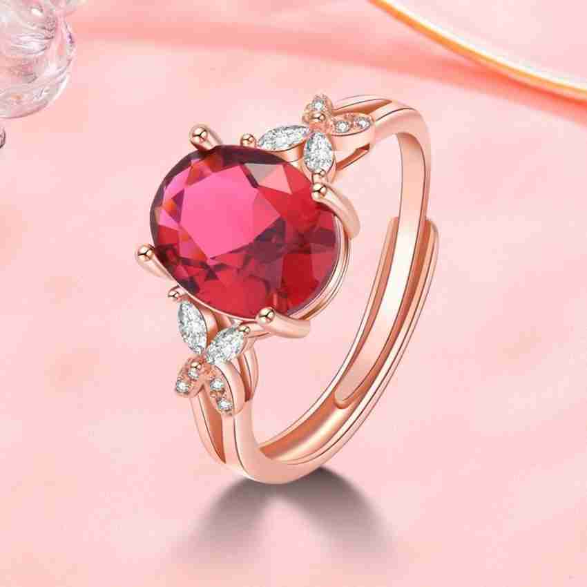 Red goldstone ring hot sale