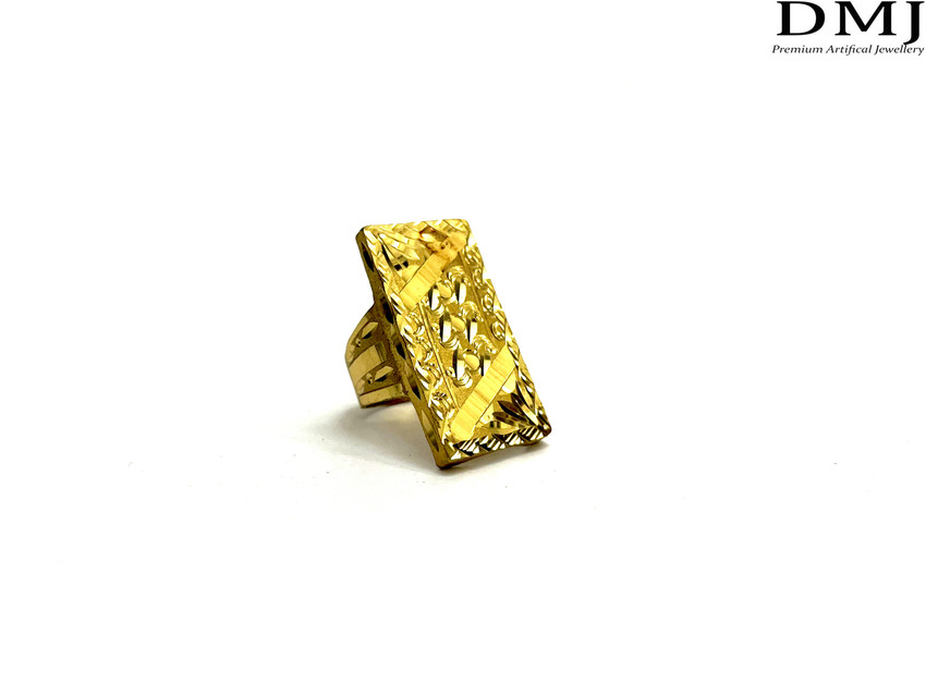 DMJ Premium BISCUIT 3.5CM HighQuality Gold Look Finely Detailed Handmade Ring Brass Gold Plated Ring Price in India Buy DMJ Premium BISCUIT 3.5CM HighQuality Gold Look Finely Detailed Handmade Ring Br...