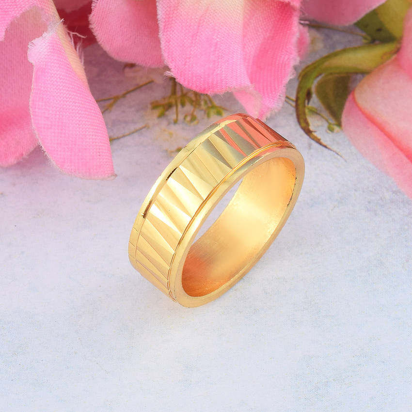 Dzinetrendz Brass Goldplated 1 Gm Gold Fashion Jewellery Challa Finger ring Men Women Brass Gold Plated Ring Price in India Buy Dzinetrendz Brass Goldplated 1 Gm Gold Fashion Jewellery Challa Finger