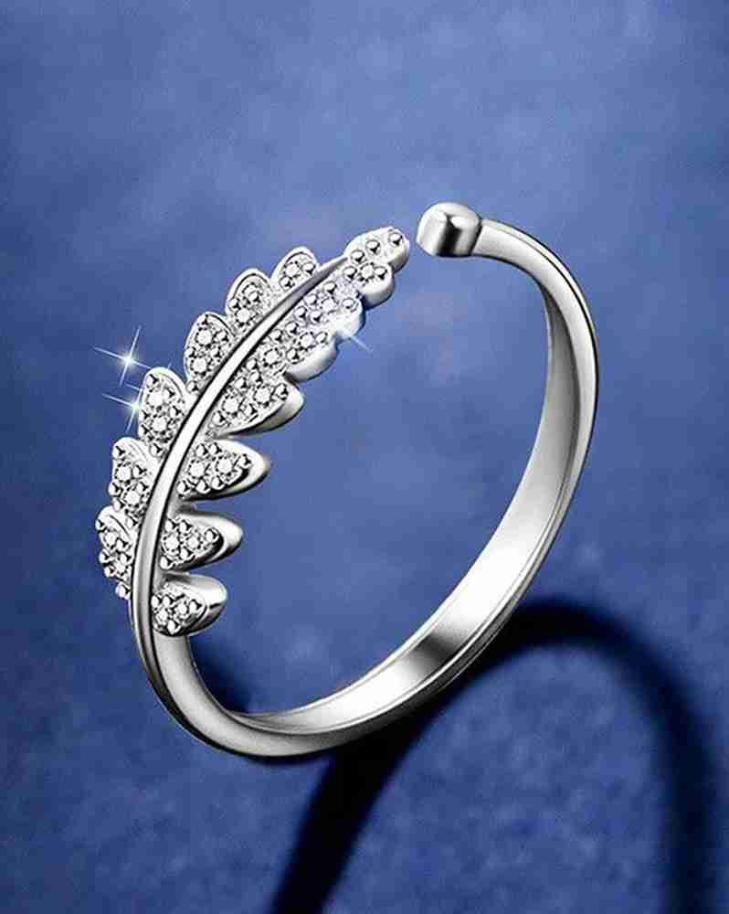 Syfer Vedansh Enterprises Stylish Gold Silver Titanium Plated Rings Stainless Steel Silver Plated Ring