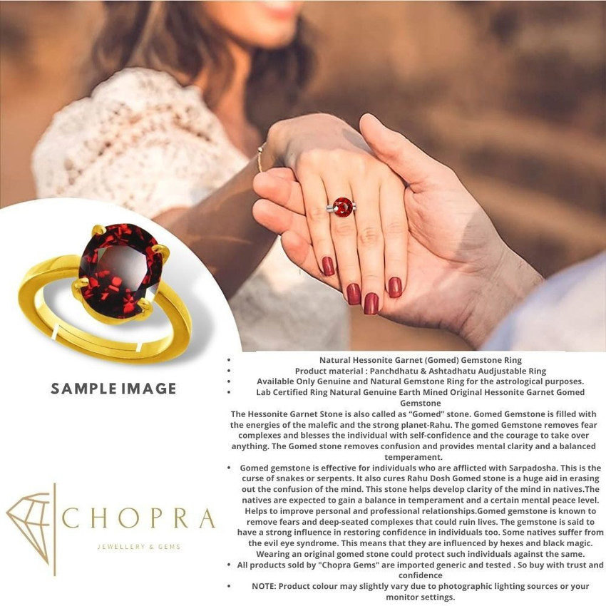 Gomed ring shop for ladies