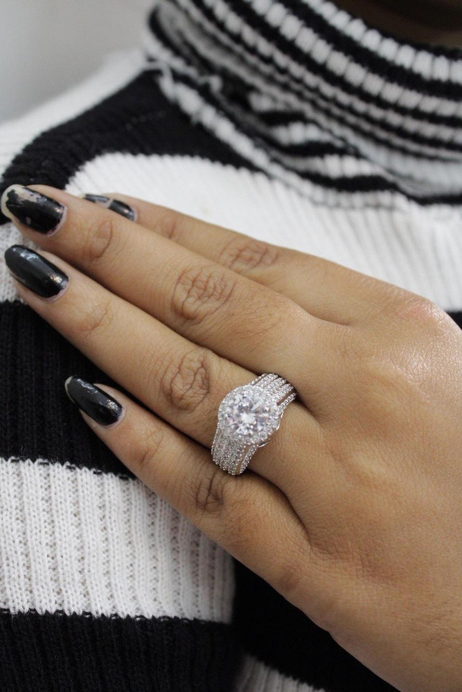 ZEELLO Adjustable rings for girls Anguthi oxidised rings Silver Cubic Zirconia Silver Plated Ring Price in India Buy ZEELLO Adjustable rings for girls Anguthi oxidised rings Silver