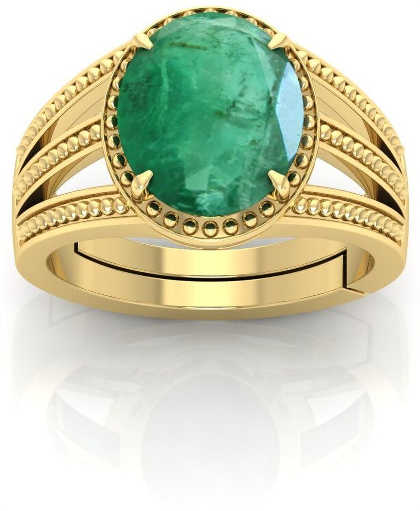 Pranjal Gems 12.25 Ratti Panna Gemstone Adjustable Ring With Lab CertificateST Stone Emerald Ring Price in India Buy Pranjal Gems 12.25 Ratti Panna Gemstone Adjustable Ring With Lab CertificateST Ston...