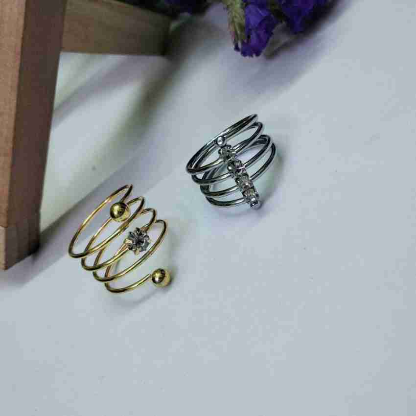 Spring type hot sale gold rings