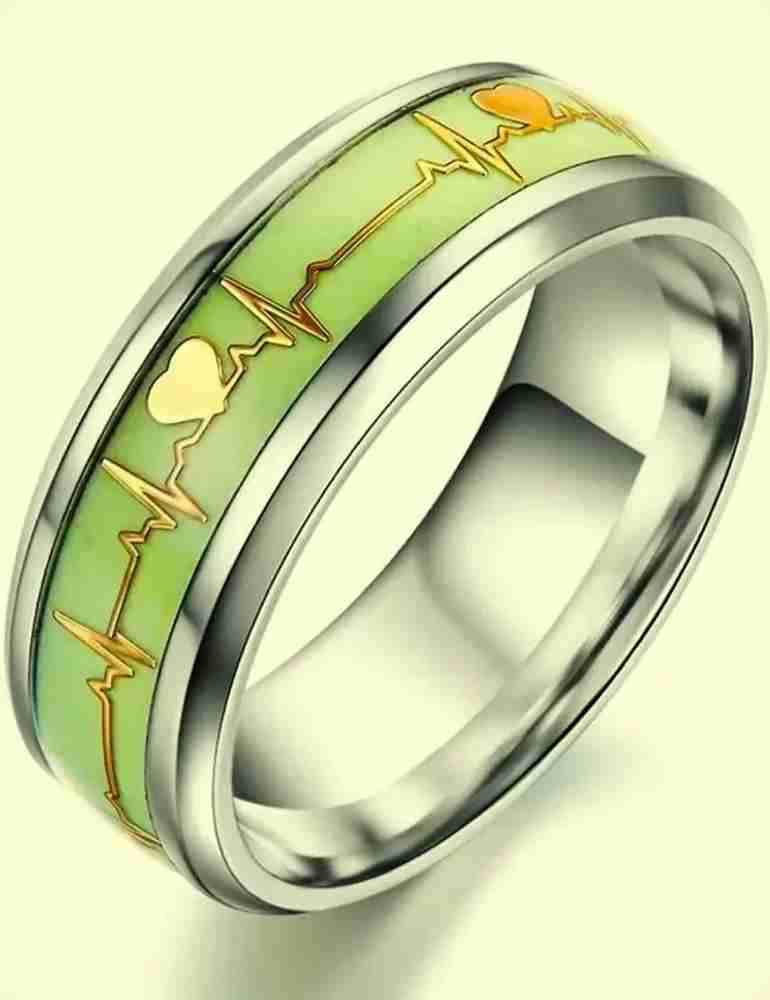 Red Chiku GLOW IN DARK LUMINOUS RADIUM RING FOR MEN AND WOMEN Stainless Steel Silver Plated Ring Price in India Buy Red Chiku GLOW IN DARK LUMINOUS RADIUM RING FOR MEN