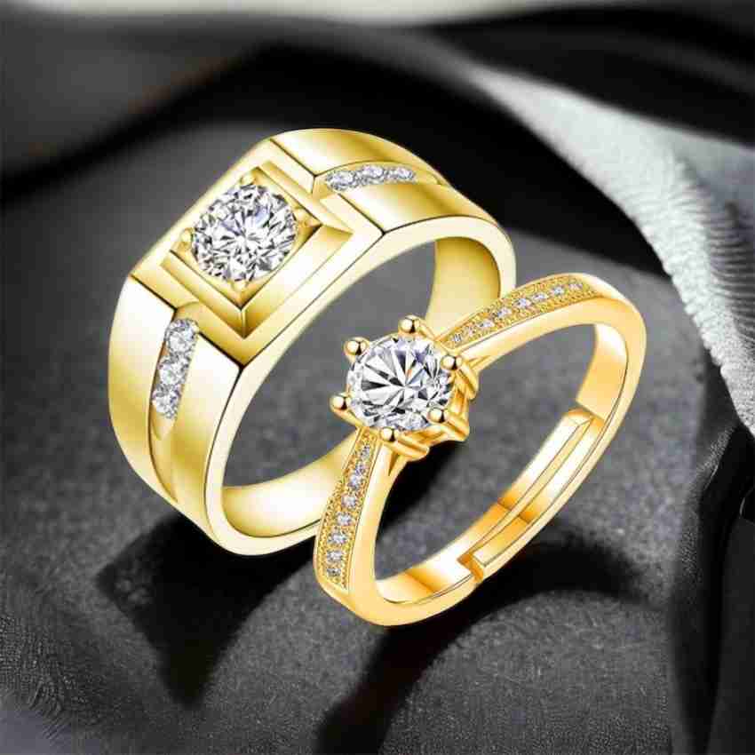 Latest couple on sale rings gold