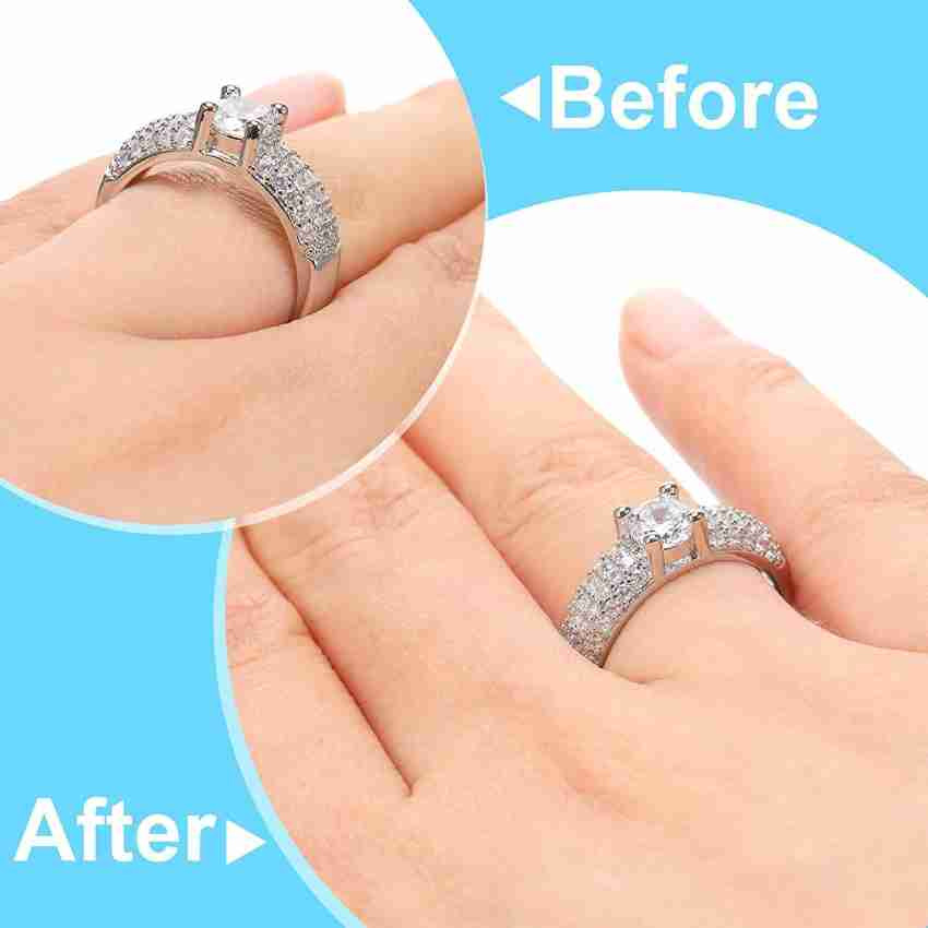 Fashion Frill Ring Sizer Adjuster For Loose Rings 2 Size 2mm, 5mm Rings For  Women Men Set of 4 Silicone Silver Plated Ring Price in India - Buy Fashion  Frill Ring Sizer