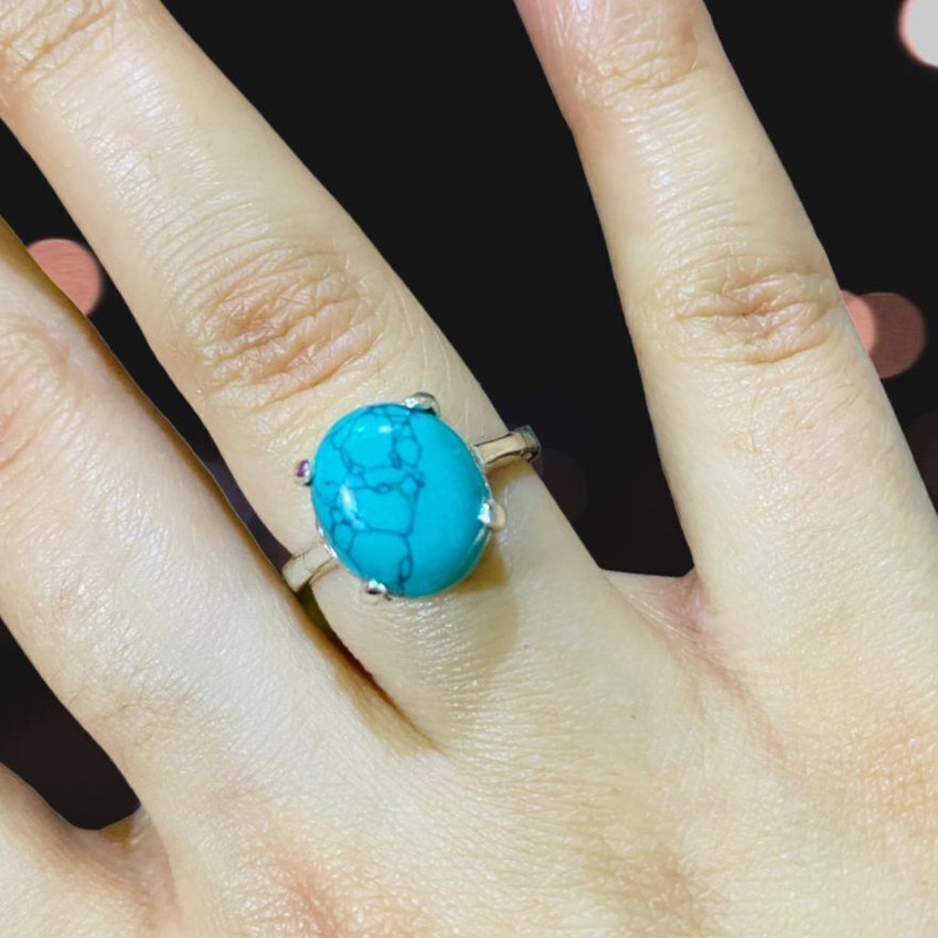 Gemzonite Firoza stone Turquoise Ring certified and Astrological Purpose for unisex Brass Turquoise Ring Price in India Buy Gemzonite Firoza stone Turquoise Ring certified and Astrological Purpose for...