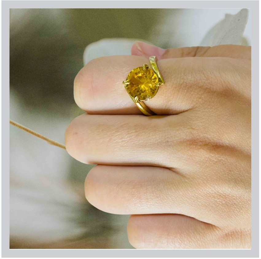 Pukhraj ring design for females online