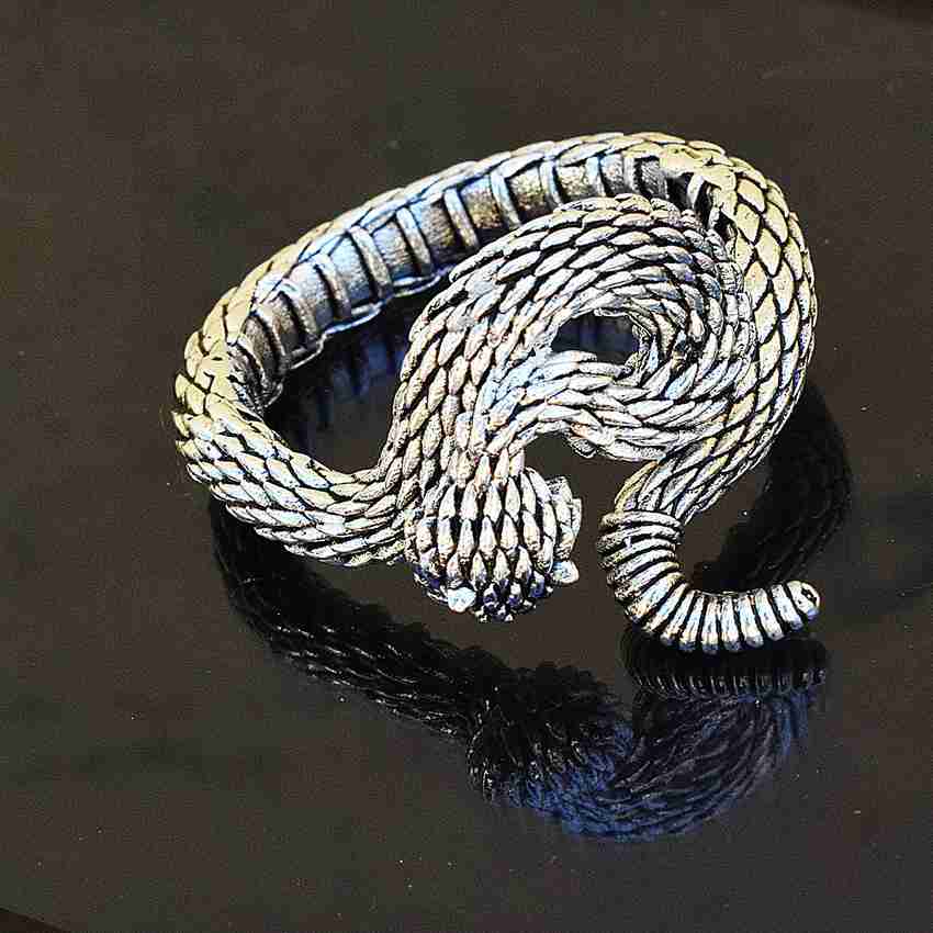 The Three-Headed Serpent Sterling Silver Snake Ring – GTHIC