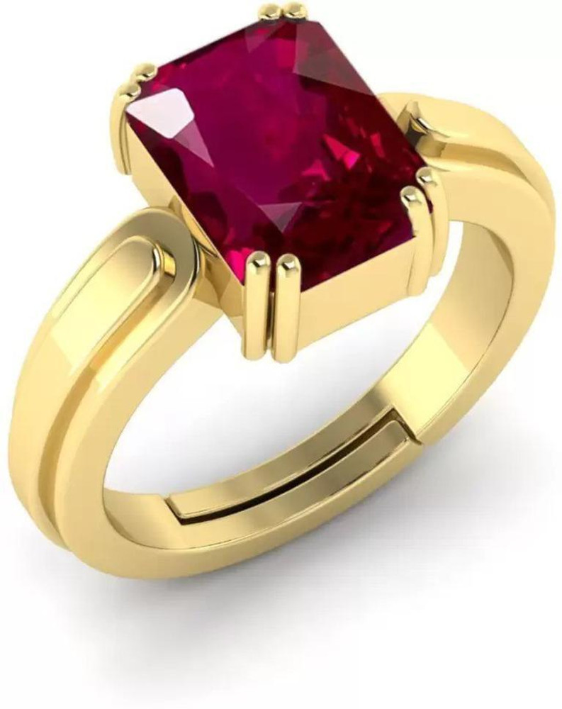Chopra Gems Unique Effective 100 Original Ruby Manik Stone Ring for Men Women Brass Ring Price in India Buy Chopra Gems Unique Effective 100 Original Ruby Manik Stone
