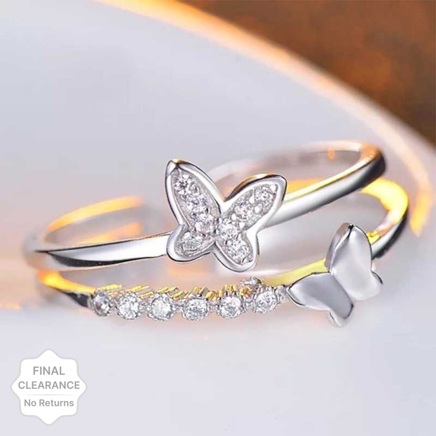 Simple silver ring 2025 designs for female