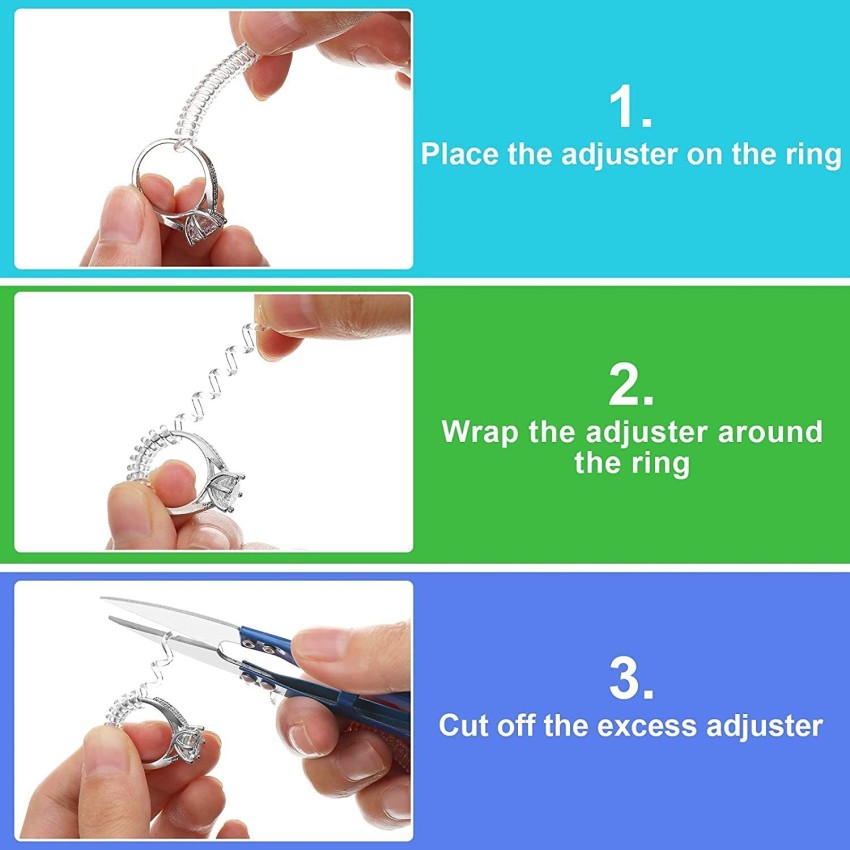 Hukimoyo Ring Adjuster for Loose Rings Invisible Spiral Coil Ring