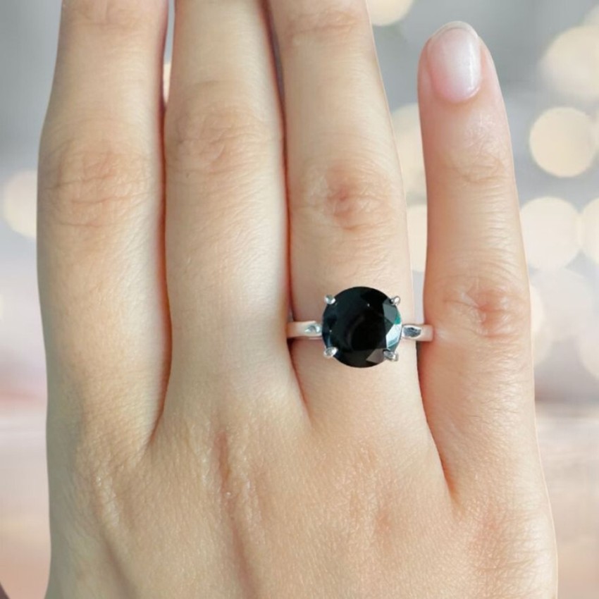 Black hakik stone deals ring