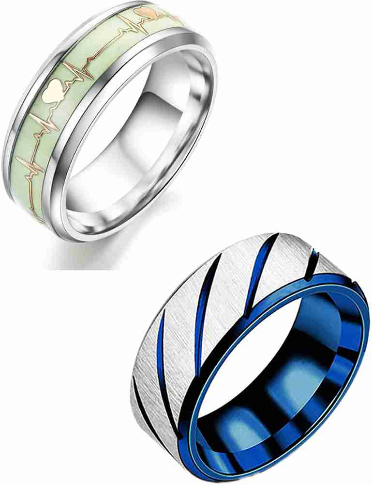 Miami black ring for men boys gents girls thumb band stylish daily simple plain design Alloy Metal Tungsten Stainless Steel Silver Steel Rhodium Titanium Silver Plated Ring Price in India Buy