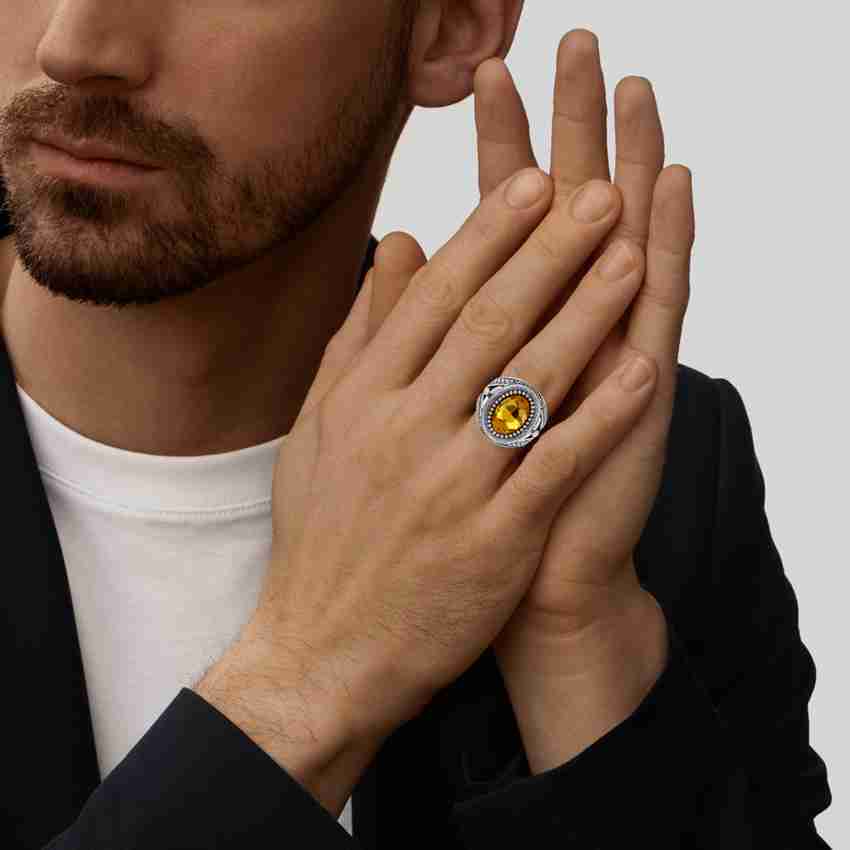 Yellow sapphire for men on sale