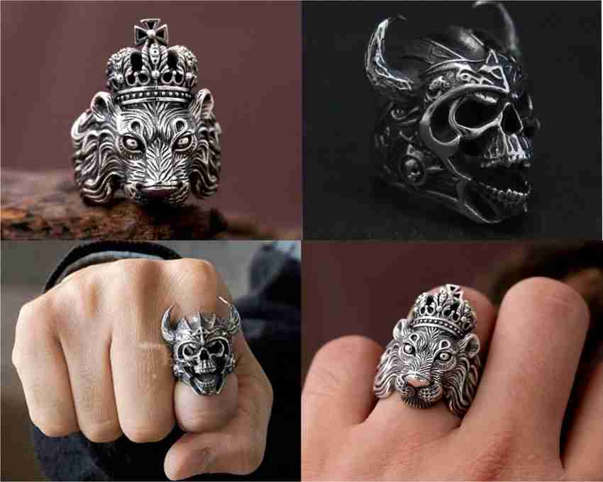Lion skull ring clearance
