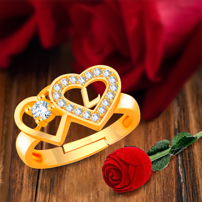 Initial l hot sale ring