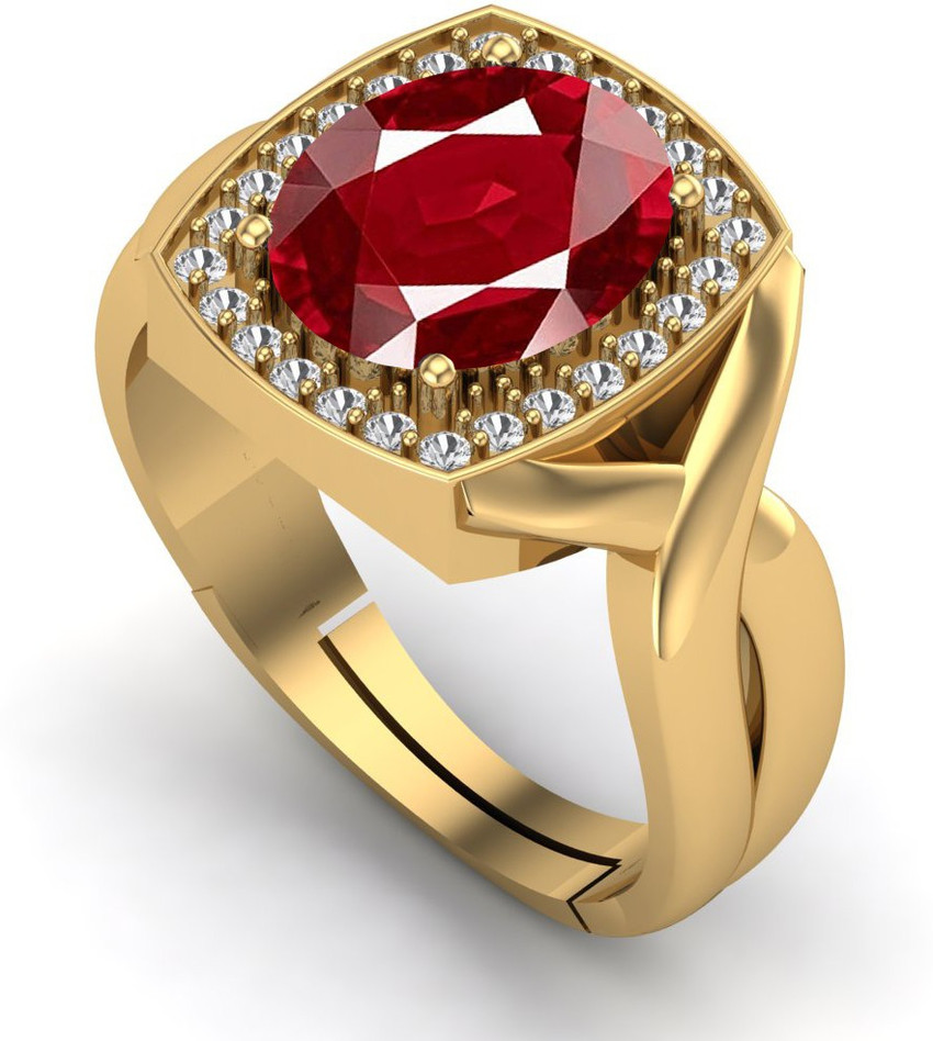 JEMSPRIME 11.25 Ratti 10.25 Crt Natural Ruby Manik GemStone Ring With Lab Certificate Brass Ruby Gold Plated Ring Price in India Buy JEMSPRIME 11.25 Ratti 10.25 Crt Natural Ruby Manik GemStone