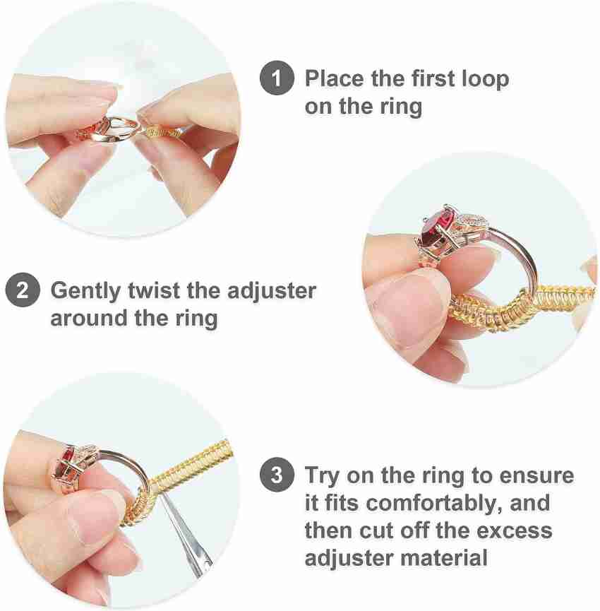 Hukimoyo Ring Adjuster for Loose Rings Invisible Spiral Coil Ring Fitter  Tightener Set Acrylic Ring Set Price in India - Buy Hukimoyo Ring Adjuster  for Loose Rings Invisible Spiral Coil Ring Fitter