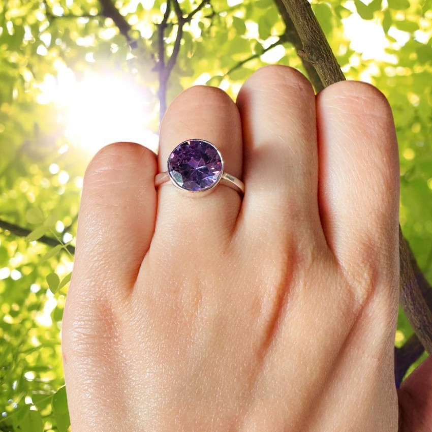 Amethyst outlet purple ring