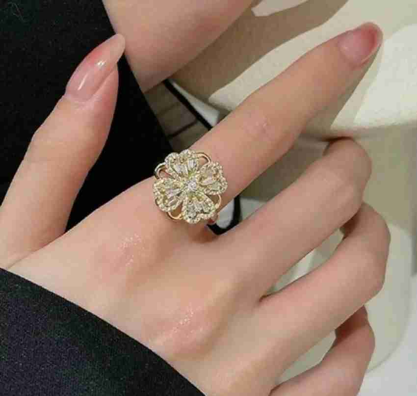 Womens diamond clearance spinner ring