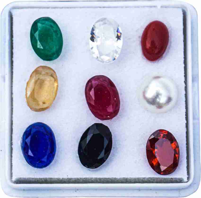HAWAI Navratna Stone Set of Gems for 9 Planets Navagraha Stone 4mm