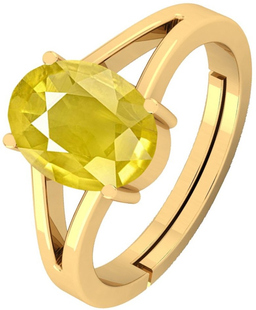 Pukhraj stone ring hot sale online shopping