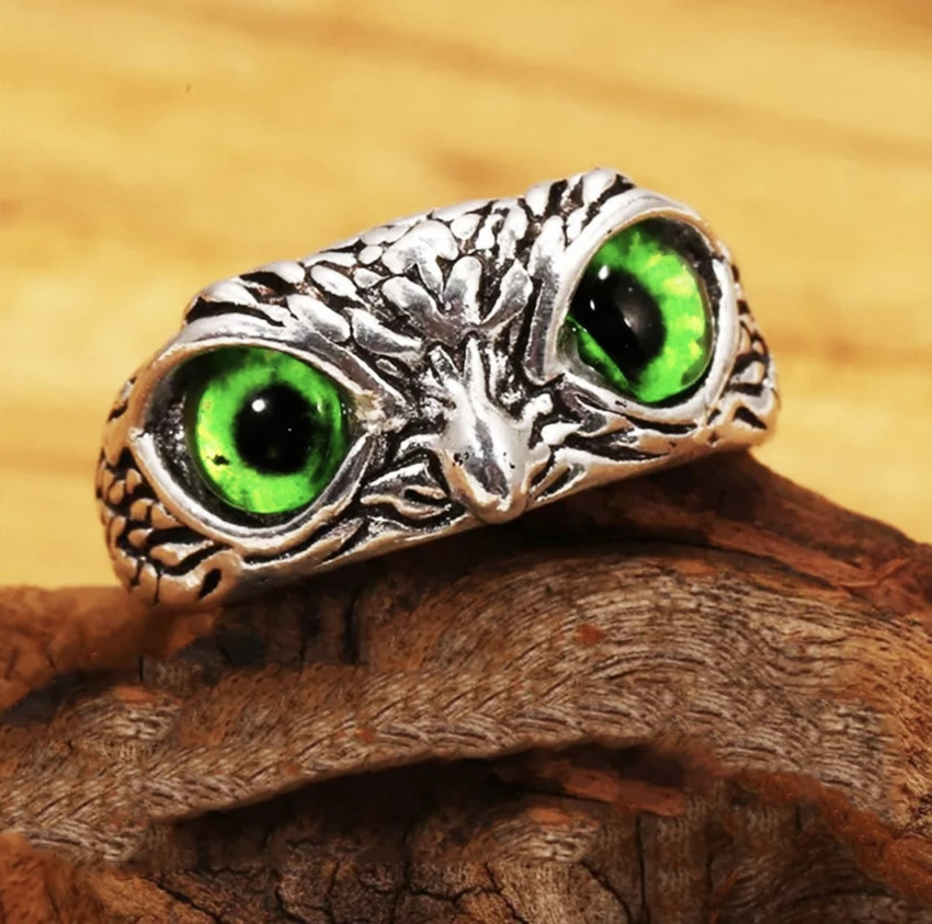 Owl face ring store