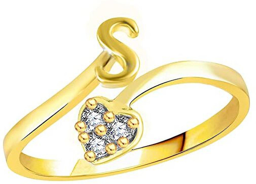 S alphabet hotsell gold ring