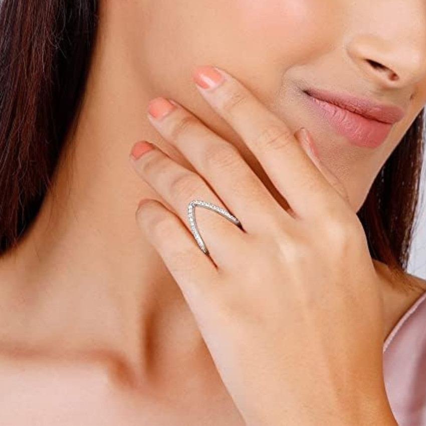 Wumania V shape Ring Metal Ring Price in India - Buy Wumania V shape Ring  Metal Ring Online at Best Prices in India | Flipkart.com