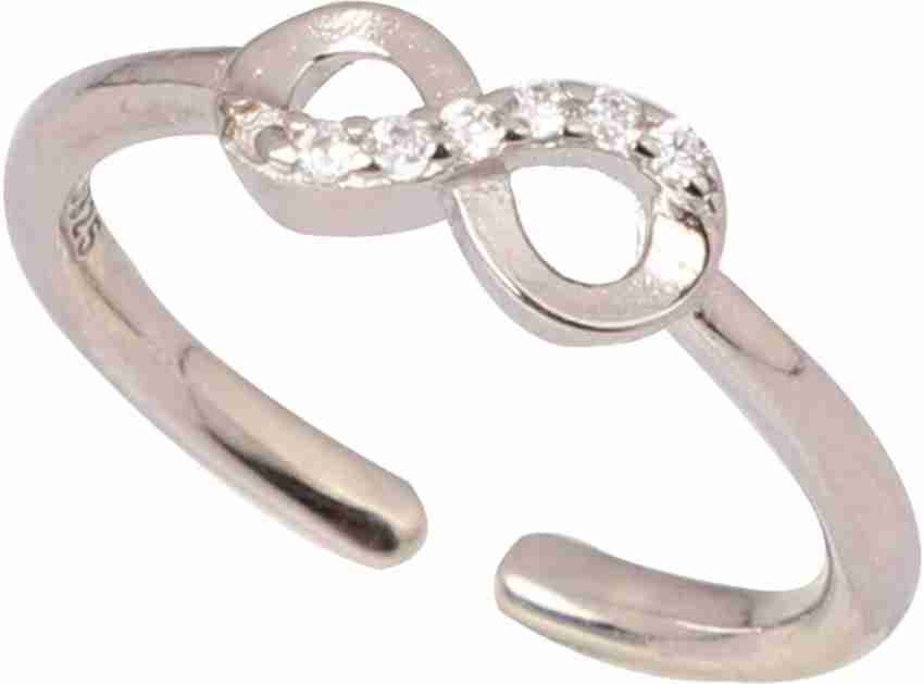 Double Layered sterling silver Toe Ring