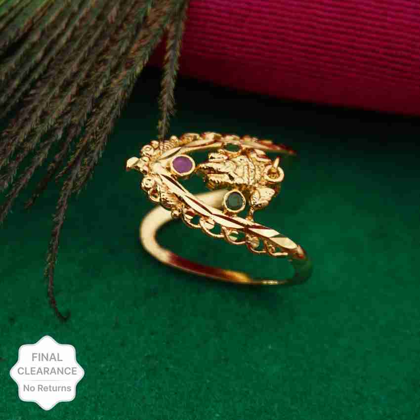 PINAAKA DARINI Trending One Gram Gold Vanki Finger Ring for women