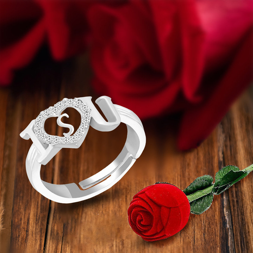 S name ring for girl hotsell
