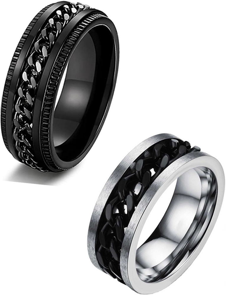 Black platinum ring deals price