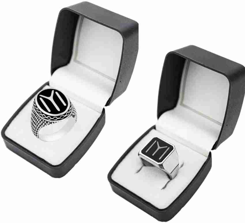 Sunshine Creations Stainless Steel Silver Plated Ring Price in