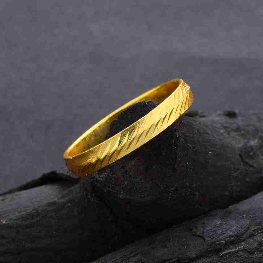 Admier goldplated brass round challa design simple sober fashion ring for girls women Brass Gold Plated Ring Price in India Buy Admier goldplated brass round challa design simple sober fashion ring