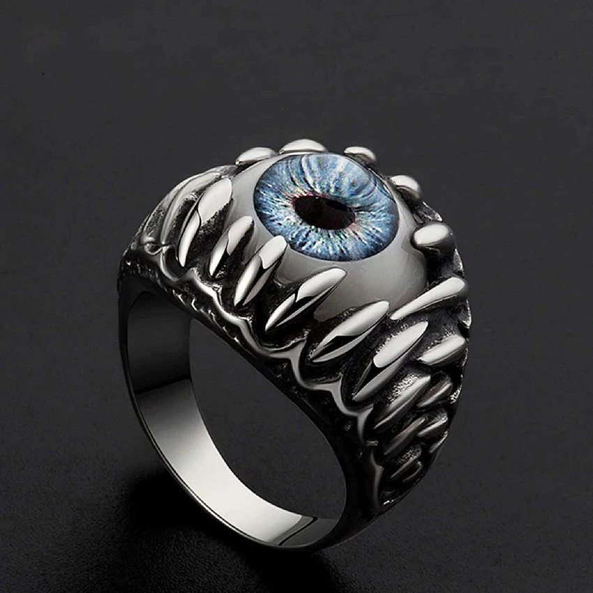 Evil eye outlet ring men