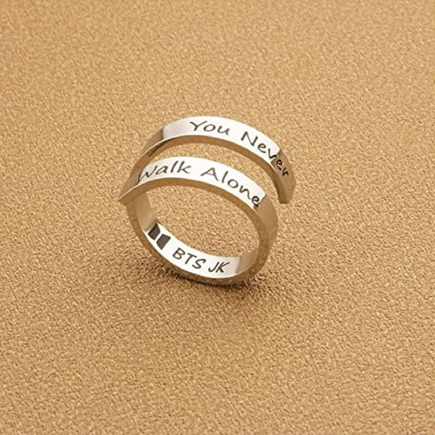 University Trendz Stainless Steel Silver Colour BTS Member JK Ring  Stainless Steel Ring Price in India - Buy University Trendz Stainless Steel  Silver Colour BTS Member JK Ring Stainless Steel Ring Online
