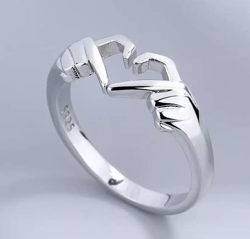 Silver ring hot sale love design