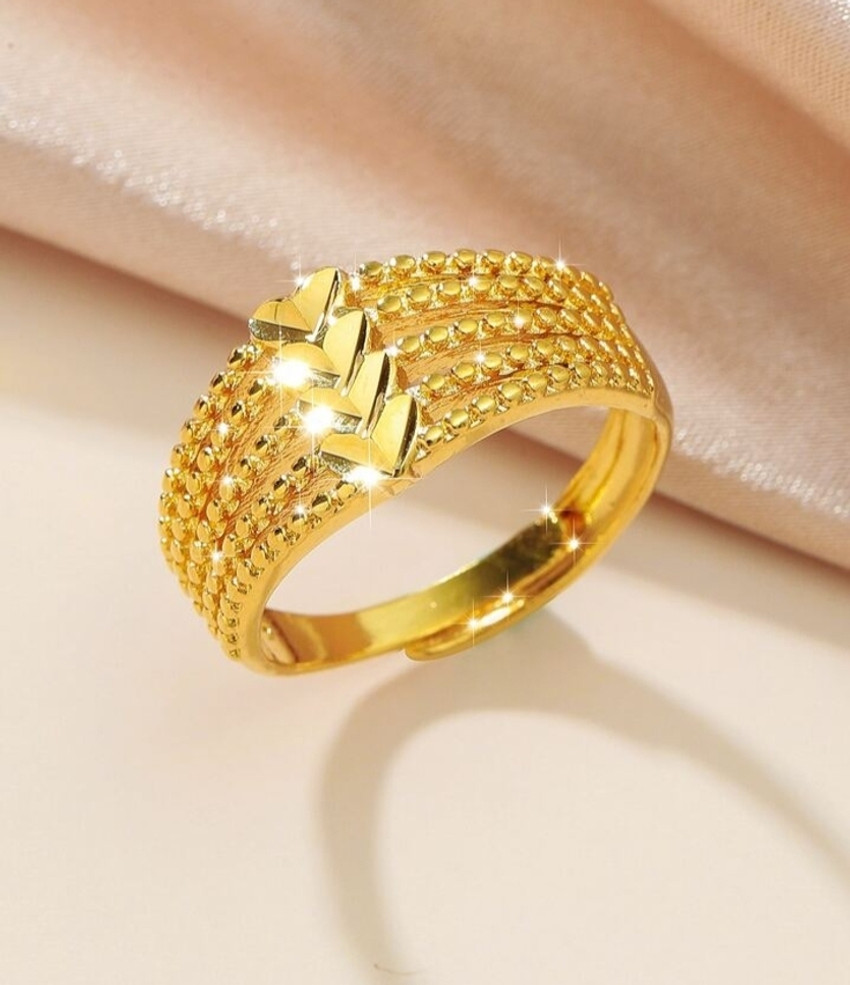 UDS CREATION UDS CREATION heavy Design Ring Real Gold layer look