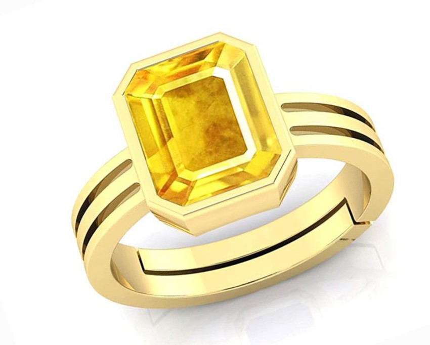 Yellow colour 2025 stone rings