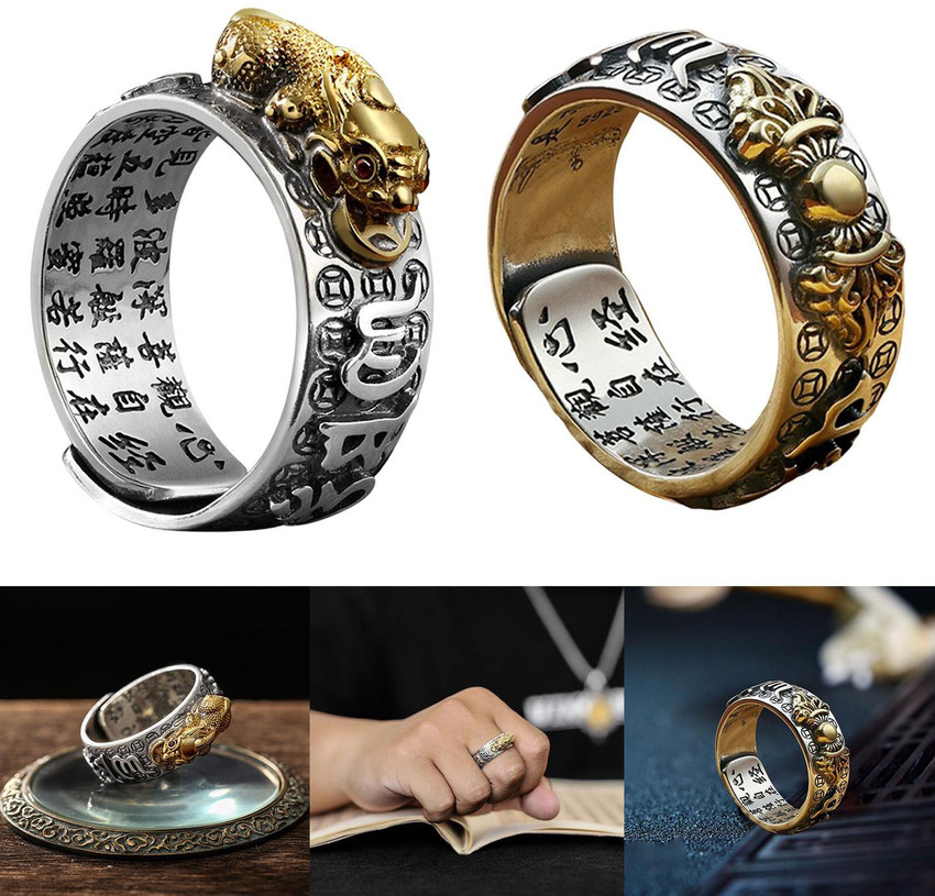 Lyla Opening Rings Adjustable Chinese Feng Shui Decor Gift Jewelry for Men Boys Pixiu Metal Ring Price in India Buy Lyla Opening Rings Adjustable Chinese Feng Shui Decor Gift Jewelry for