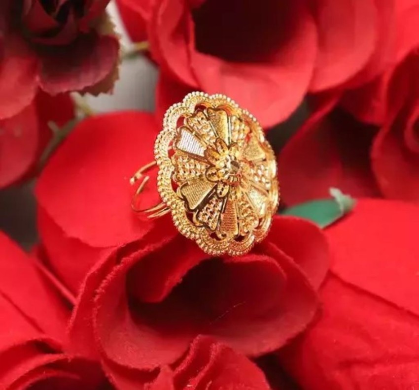 Metal Sun Flower Rings | Gold Arab Flower Ring | Oman Jewelry Fashion | Gold  Ring Turkey - Rings - Aliexpress