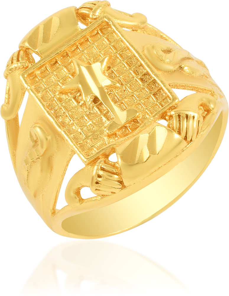 BRBRIK Gold Plated Heavy Engagement Star Design Fashion Ring for Men Jewellery Brass Gold Plated Ring Price in India Buy BRBRIK Gold Plated Heavy Engagement Star Design Fashion Ring for Men