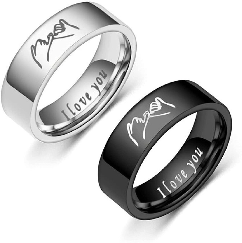 Matching black promise rings clearance