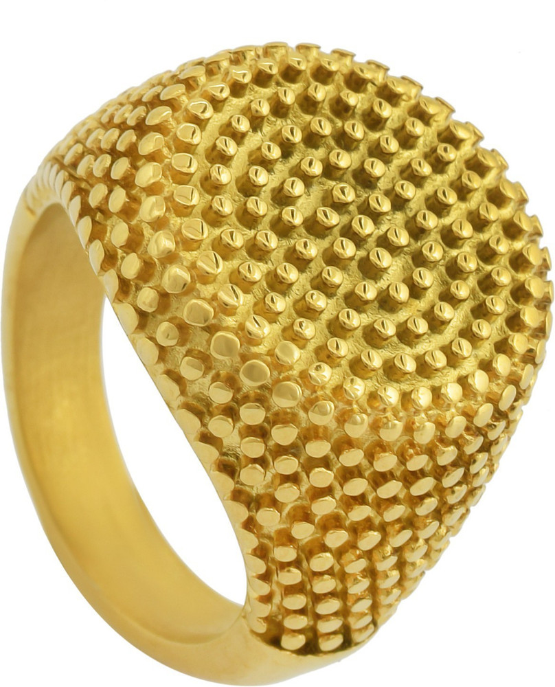 Heavy gold top ring with price